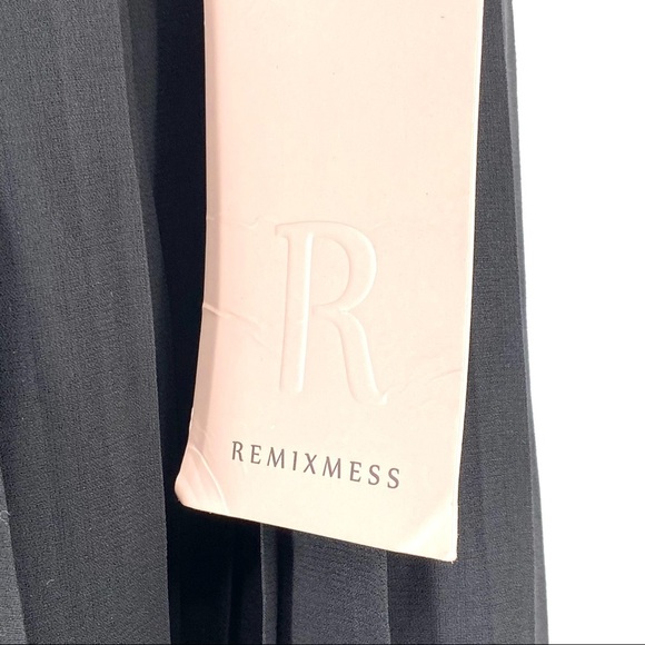 Remixmess Women's Smock Pleated Wide Leg Pants - M - Picture 6 of 6